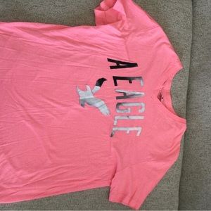 Hot pink American Eagle shirt